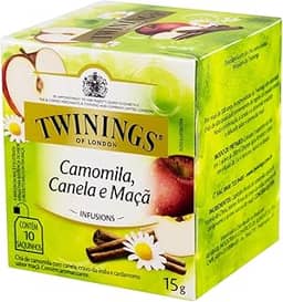Twinings Chá Misto de Camomila, Canela e Maçã 15g (pacote de 10 saquinhos)