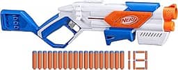 Hasbro Nerf N Series Lançador Strikeback com clip interno, porta-dados e 18 dardos de espuma, brinquedo para meninos e meninas, presente de Dia das Crianças para crianças a partir de 6 anos
