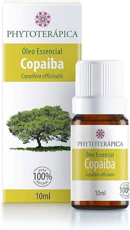 PHYTOTERAPICA - Óleo Essencial Copaíba - Fragrâncias Para Difusor, Umidificador, Massagem e Aromaterapia - 100% Puro e Natural - 10ml