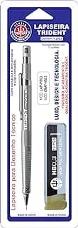 Lapiseira, Trident, Lap-Pr03B, Cinza/ Grafite/ Preto, 0,3 Mm