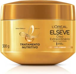 L'Oréal Paris Elseve Óleo Extraordinário Máscara Capilar, Nutrição Profunda e Brilho Excepcional, Enriquecida com Micro-Óleos, Reconstrói Fios Secos e Sem Vida, 300g
