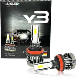 Kit Ultra Led Super Branca 6500k 22000 Lumens H4 H7 H1 H11 H3 HB4 H16-PSX PAR LÂMPADA FAROL ALTO BAIXO MILHA NANO Y3 C/COOLER 12V 36W IMPORTADO TOP(H8/H9/H11)