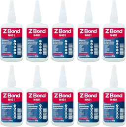 Cola Instantânea, Transparente, Adesivo Multiuso para Metal, Cortiça, Couro, Cerâmica, Borracha, Madeira, MDF, Tecidos e Plásticos, Secagem Rápida 3-8 Segundos Zbond 100g
