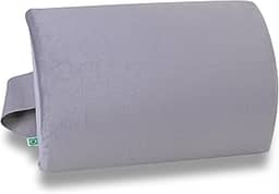 Almofada Nasa de apoio lombar para cadeira Meia lua Plush Cinza - Nap