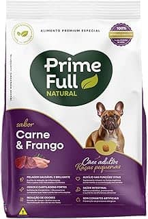 Prime Full Alimento Premium Especial Para Cães Adultos Raças Pequenas Sabor Carne e Frango 10,1Kg