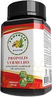 Impulsione a Imunidade – 90 Cápsulas de Própolis Vermelha – Sem Álcool – Puro Original e Concentrado – 45 Dias de Suplemento – 840mg