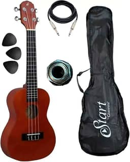 Ukulele Eletroacústico Giannini Concerto Uks23ns Com Capa