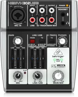 Behringer 302USB Mesa de Som Analógica de 4 canais