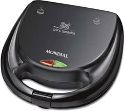 MONDIAL Sanduicheira Fast Grill & Sandwich, Preto, 750W, 220V - S-12