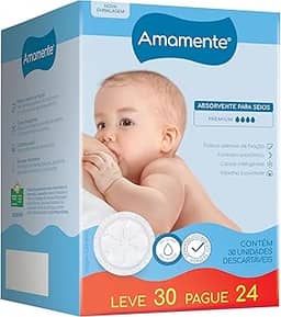 Absorvente Para Seios Amamente® 30 UN