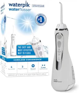 Waterpik Cordless Advanced Irrigador oral portátil recarregável WP580 Color Branco