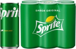 Refrigerante Sprite Original Lata 310ml – Pack com 6 Unidades