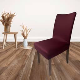 Capa Para Cadeira de Jantar 4 Lugares (BORDO)