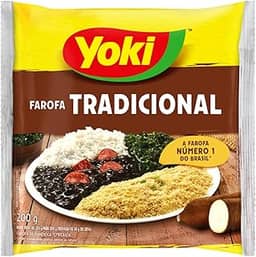 Farofa de Mandioca Temperada Tradicional Yoki Pacote 200g