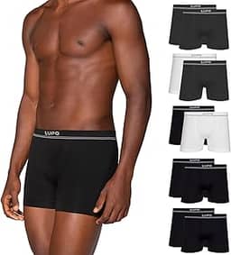 Kit 10 Cuecas Lupo Boxer Microfibra Poliamida Sem Costura Adulto Masculino