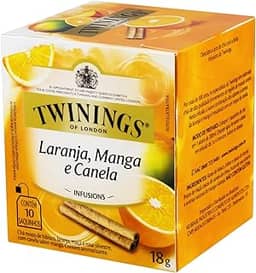 AB Brasil Chá Misto De Laranja Manga E Canela Twinings Com 10 Saquinhos