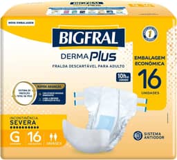 Fralda Bigfral Derma Plus Econômica G 16 Unidades