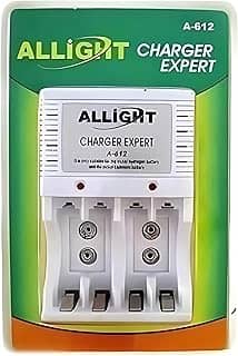 Kit Carregador de Pilhas e Baterias 9v Bivolt + 4 Pilhas AA 4700mah + 4 Pilhas AAA 2700mah Recarregáveis