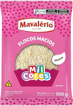 Granulado flocos macio branco 500g