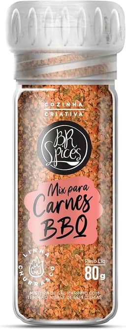BR Spices Tempero Mix para Carnes (bbq) com Moedor 80G