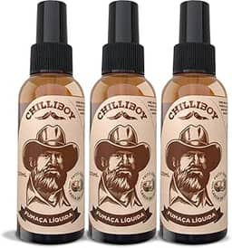 Fumaça líquida feita com Casca de Coco, Defumado, Ideal para Churrasco, Carnes, Saladas e Drinks, Embalagem de 3 unidades