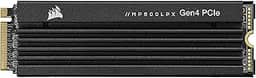 Corsair SSD MP600 PRO LPX 2TB M.2 NVMe PCIe x4 Gen4 - Otimizado para PS5 (até 7.100 MB/seg leitura sequencial e 6.800 MB/s, interface de alta velocidade) Preto, CSSD-F2000GBMP600PLP