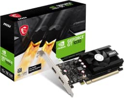MSI Placa de vídeo para jogos GeForce GT 1030 4GB GDRR4 64-bit HDCP suporta DirectX 12 DP/HDMI ventilador único OC (GT 1030 4GD4 LP OC)