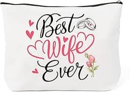 QONCV Bolsas de cosméticos, melhores presentes de esposa para mulheres, aniversário, Natal, presentes para esposa, bolsa de maquiagem