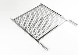 GRELHA INOX MOEDA COM REFORÇO CHURRASCO 50X50cm, 55X50cm, 60X50cm ou 65x50cm VIP INOX (55x50)