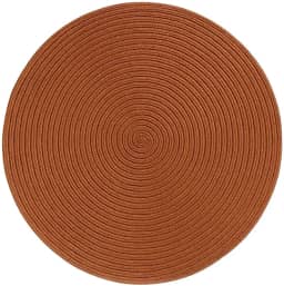 Kit 6 Jogos Americanos Redondos Decorativos | Cores Variadas | Elegância e Proteção para Mesa de Jantar (Marrom, 4 peças)