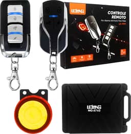 Alarme Anti-Furto para Moto com Partida Remota Sirene e 2 Controles