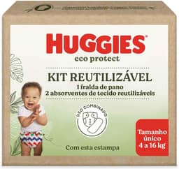 Huggies Kit Fralda Reutilizável Eco Protect - Listrado