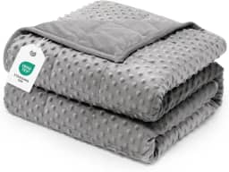 Wemore Cobertor ponderado de bolinhas para adultos Queen Size 6,8 kg, cobertor pesado macio e aconchegante para alívio do estresse e promoção do sono, cobertor respirável para todas as estações com
