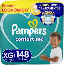 Fralda Pampers Confort Sec Tamanho XG 148 Unidades