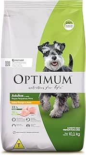 Ração Optimum para Cães Adultos Raças Pequenas e Minis Sabor Frango e Arroz 10,1kg