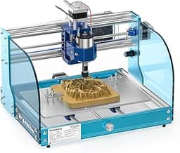 SainSmart Genmitsu 3018-PROVer V2 fresadora CNC para iniciantes, kit de mini fresadora com Z-Probe, interruptores de limite, E-Stop, ideal para madeira, acrílico, MDF, plástico (sem controlador