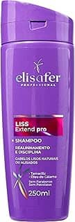 Elisafer, Shampoo, Para cabelos Naturais ou Alisados, Liss, Extend pro, 250ml