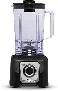 Liquidificador Arno Powermax 1200W LN78, Preto, com 4 Lâminas Powelix, Tecnologia Limpa Fácil e Design Moderno, 110V