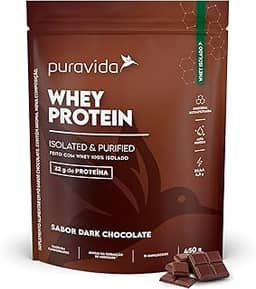Whey Protein Isolado Dark Chocolate Puravida 450gr
