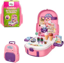 Kit Sorveteria na Malinha, Wellmix, 21 peças