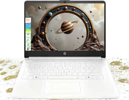HP Laptop HD de 14 polegadas - Intel Celeron, 8 GB de RAM, 64 GB eMMC - leve e bateria de 12H, design elegante com várias portas, webcam/microfone para empresas/estudantes/turistas - Microsoft 365