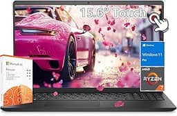 Dell Laptop com tela sensível ao toque inspiron 15 - AMD Ryzen 7 7730U Beat i7-1355U -38.1 cm FHD Touch -32GB RAM -SSD PCIe de 1TB -Office 365 -Windows 11 Pro -Laptop Computadora- Work Business
