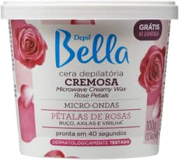 Depil Bella - Cera Cremosa Para Micro-ondas Pétalas de Rosas Deo 100g