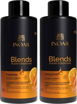 Inoar, Kit Blends Shampoo e Condicionador – Hidratação Profunda com Óleos de Coco, Abacate, Argan e Vitaminas Antioxidantes - 800ml
