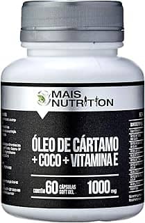Mais Nutrition Oleo de Cártamo + Oleo de Coco + Vitamina E 1000 mg 60 capsulas