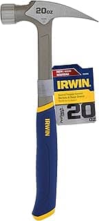 IRWIN Martelo Uso Geral 500g, Cabo Anatômico de Fibra de Vidro, 1954888