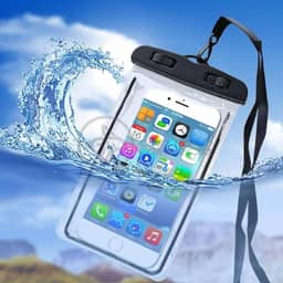 Kit 3 Capas à Prova D'água para Celular Universal até 6.5 Polegadas - Proteção Completa para Viagens e Atividades ao Ar Livre (Preto, Branca e Lilás)