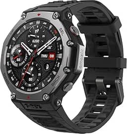 Amazfit Relógio inteligente T-Rex 3 para ambientes externos, tela AMOLED de 48 mm, mapas e navegação offline, 6 sistemas de satélite GPS de banda dupla, vida útil da bateria de 27 dias, modo esportivo