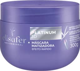 Máscara Capilar, Para cabelos Loiros, com mechas ou Grisalhos, Platinum 3D, Extend pro, 300g