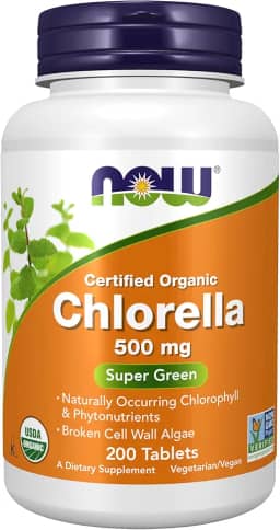 Clorela Orgânica Chlorella 500mg Importada EUA 200 Tabletes